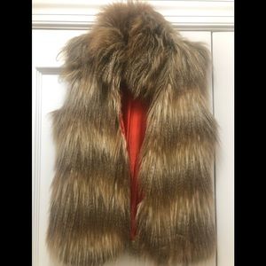 Faux fur vest